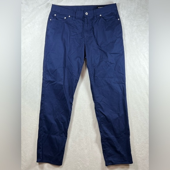 Bonobos Athletic Fit 34W 32L 5 Pocket Navy Jean Chino Slacks EUC - Picture 1 of 12